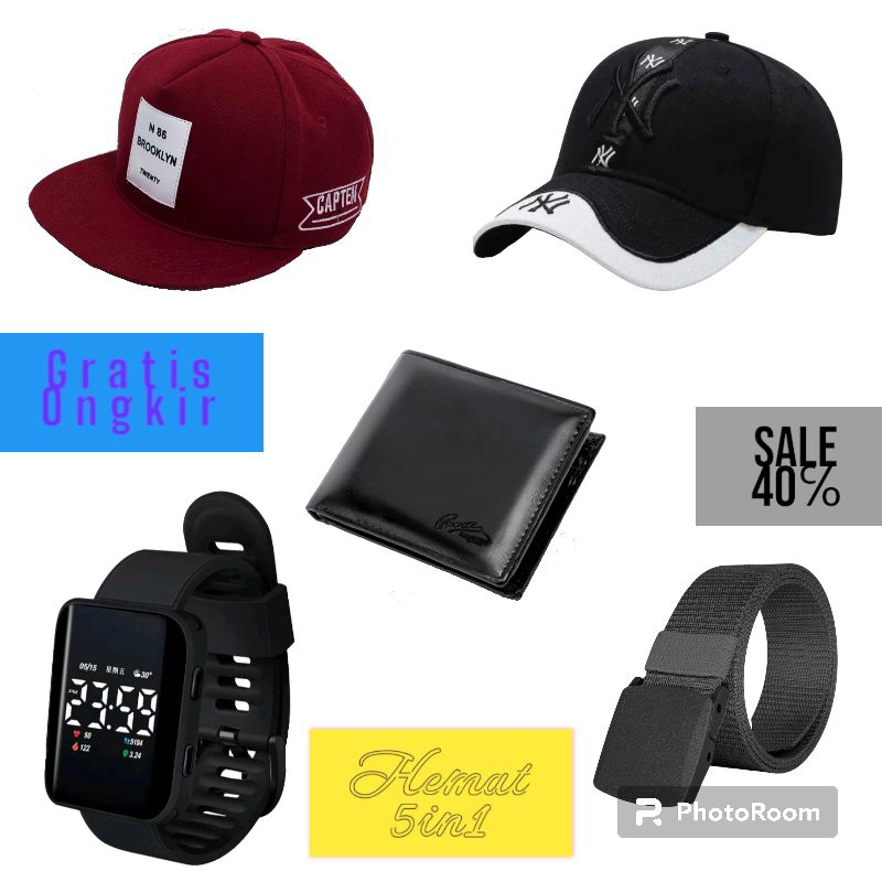 Jam Tangan Pria/Wanita Cowok Jam Tangan LED Jam Tangan Digital Jam Tangan Sport Free Topi Pria Cowok