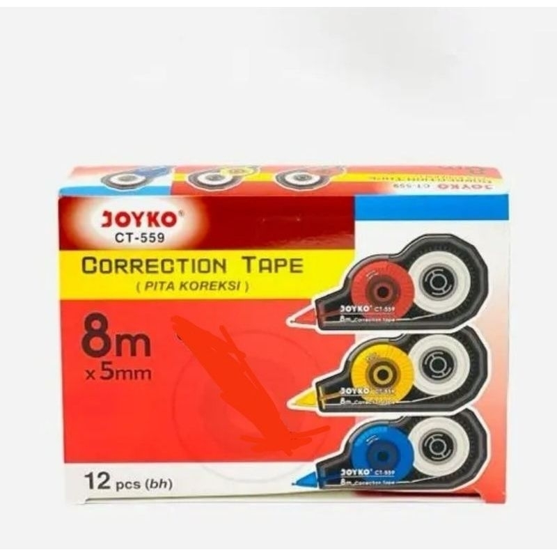 

mdn Tipe x kertas joyko/correction tape joyko ct-559