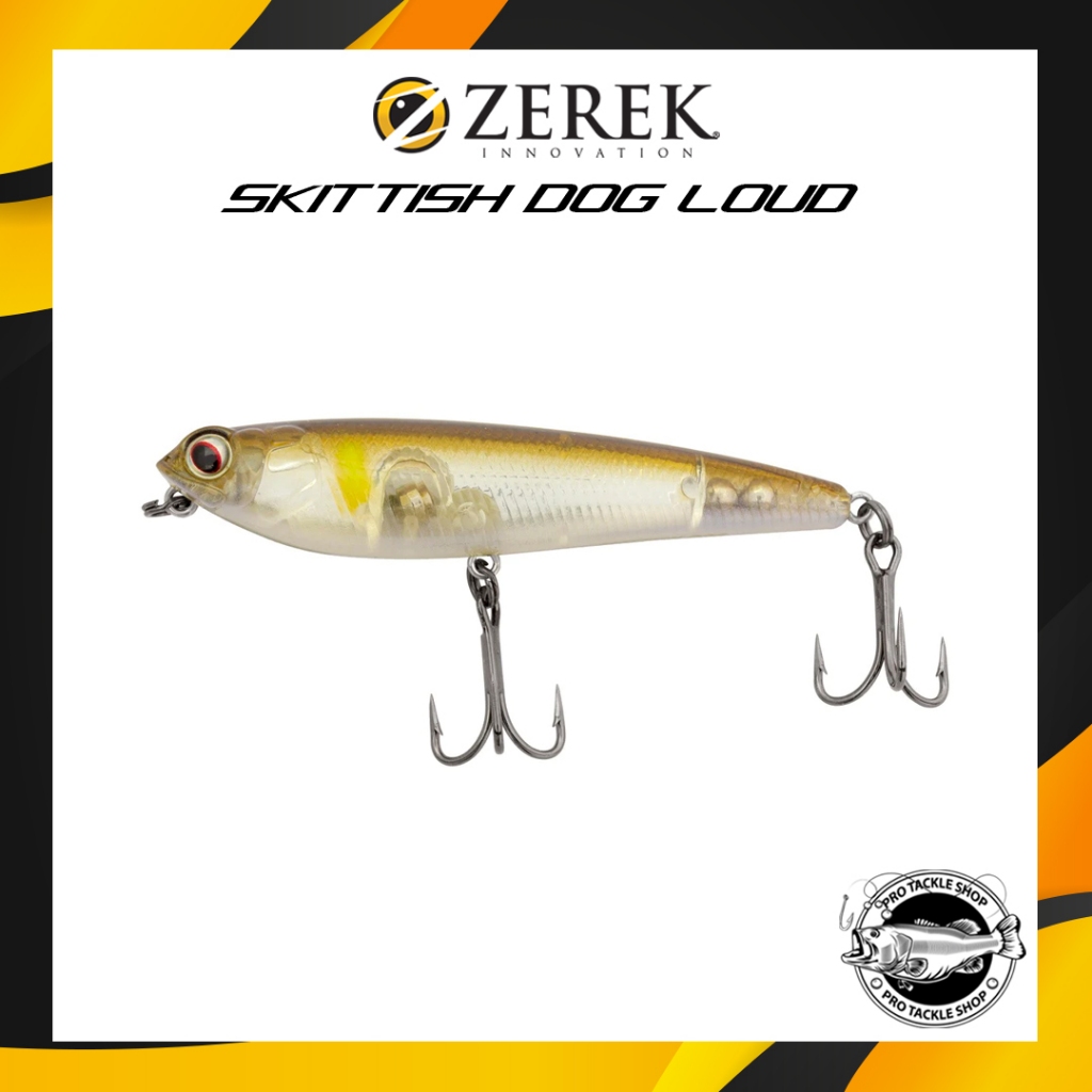 ZEREK Lure Casting Gabus SKITTISH DOG LOUD 85MM - 115MM WTD Top Water