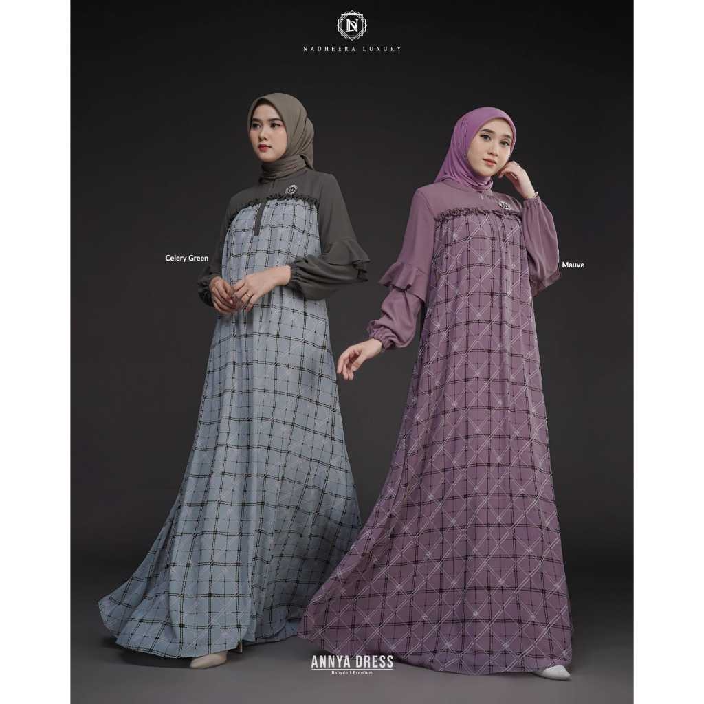 Annya Dress Nadheera Luxury // Baju Gamis Lebaran Terbaru // Baju Gamis Pesta