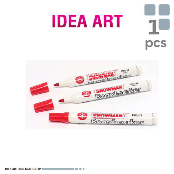 

Snowman Spidol Whiteboard Marker BG-12-Red