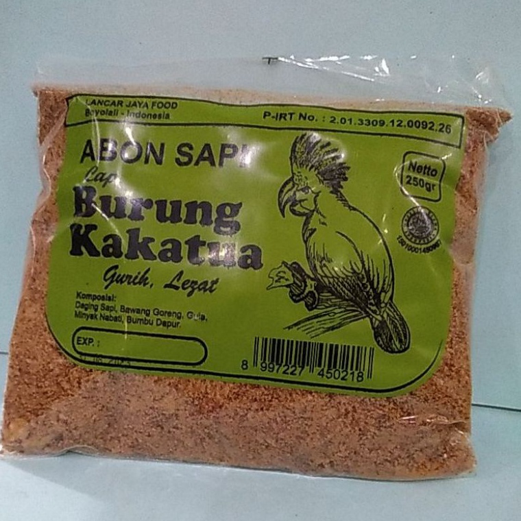 

[✴M76/] ABON SAPI CAP BURUNG KAKATUA 225gr Promo Murah