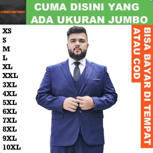 FortKlass FORTGLASS RISRUS FASHION Snowshop Blazer Cowok Jas Pria JAS BIRU SIZE JUMBO / JAS PRIA UKU