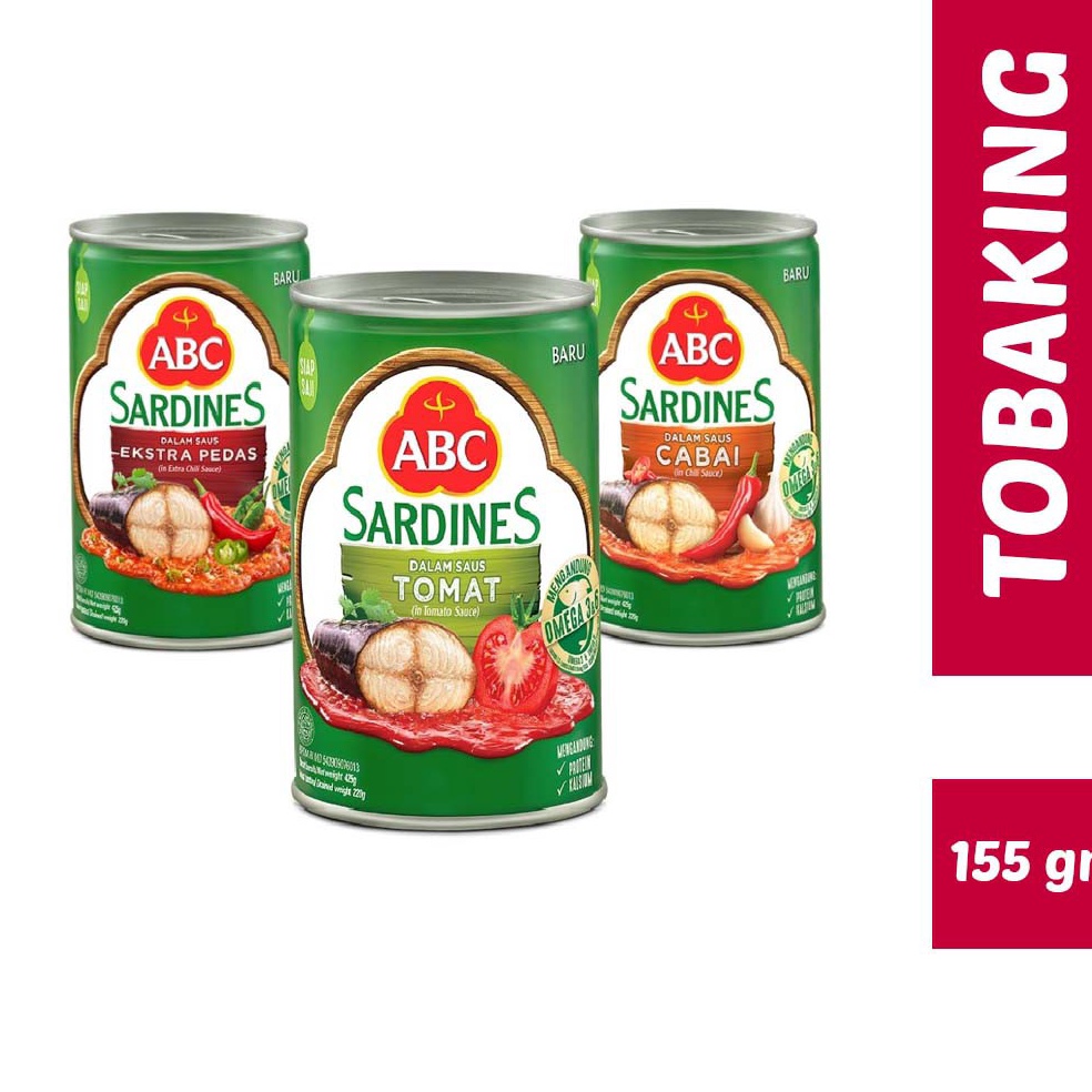 

[✮O65➤] Sarden ABC Sardines Tomat Cabai Extra Pedas 155gr [104]