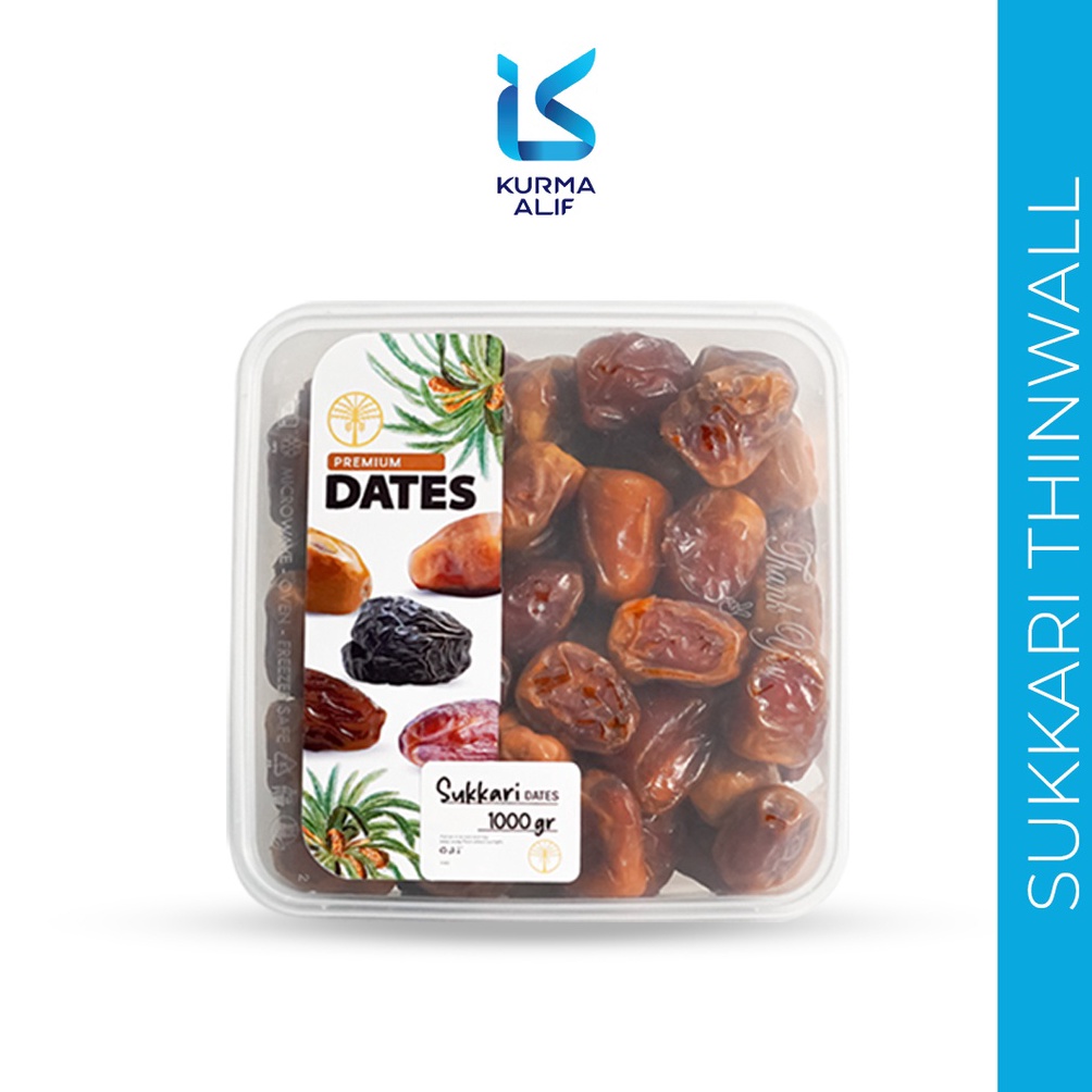 

M0del B4ru Kurma Sukari Thinwall 1 Kg - Kurma Raja Basah Premium Quality [176]