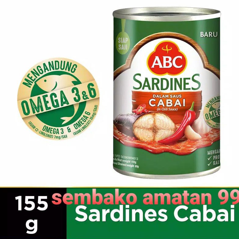 

Buru@n Beli Sarden Abc / Sardines Abc 155gram/ 1pcs [68]