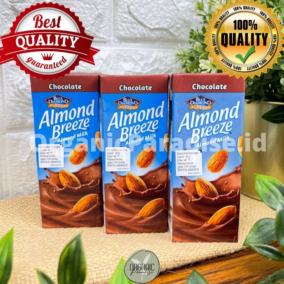 

[✆T10&] Susu Almond Breeze Blue Diamond Chocolate 180 ml / Blue Diamond Almond Breeze Chocolate 180 ml Fast On