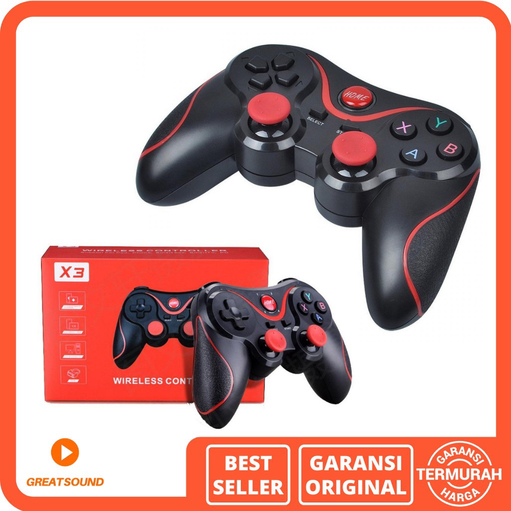 12.12 sale X3 Wireless Controller X3 Gamepad Joystick Bluetooth Plus Holder HP Gamepad Controller Ga