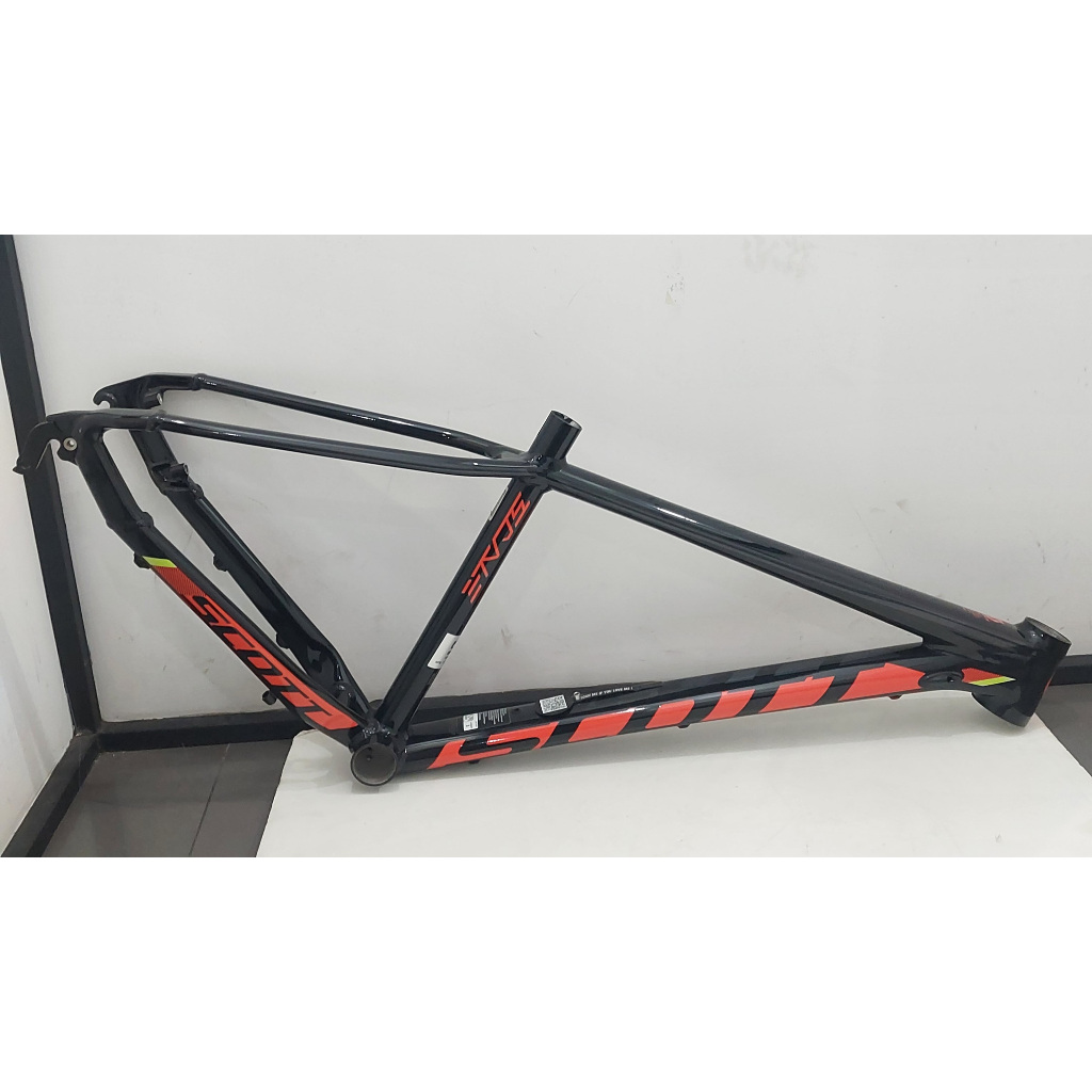 Frame Scott Scale 770 Black Orange Alloy Original Frame Sepeda Mtb Hardtail