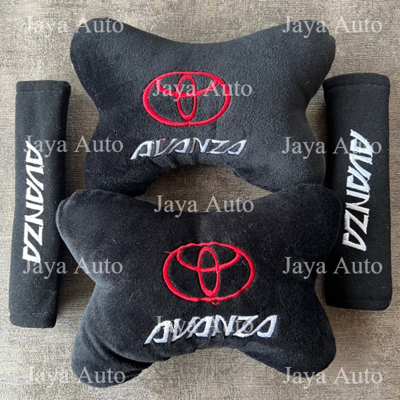 Bantal Mobil Avanza Bantal Leher Jok Mobil Cover Seatbelt Avanza