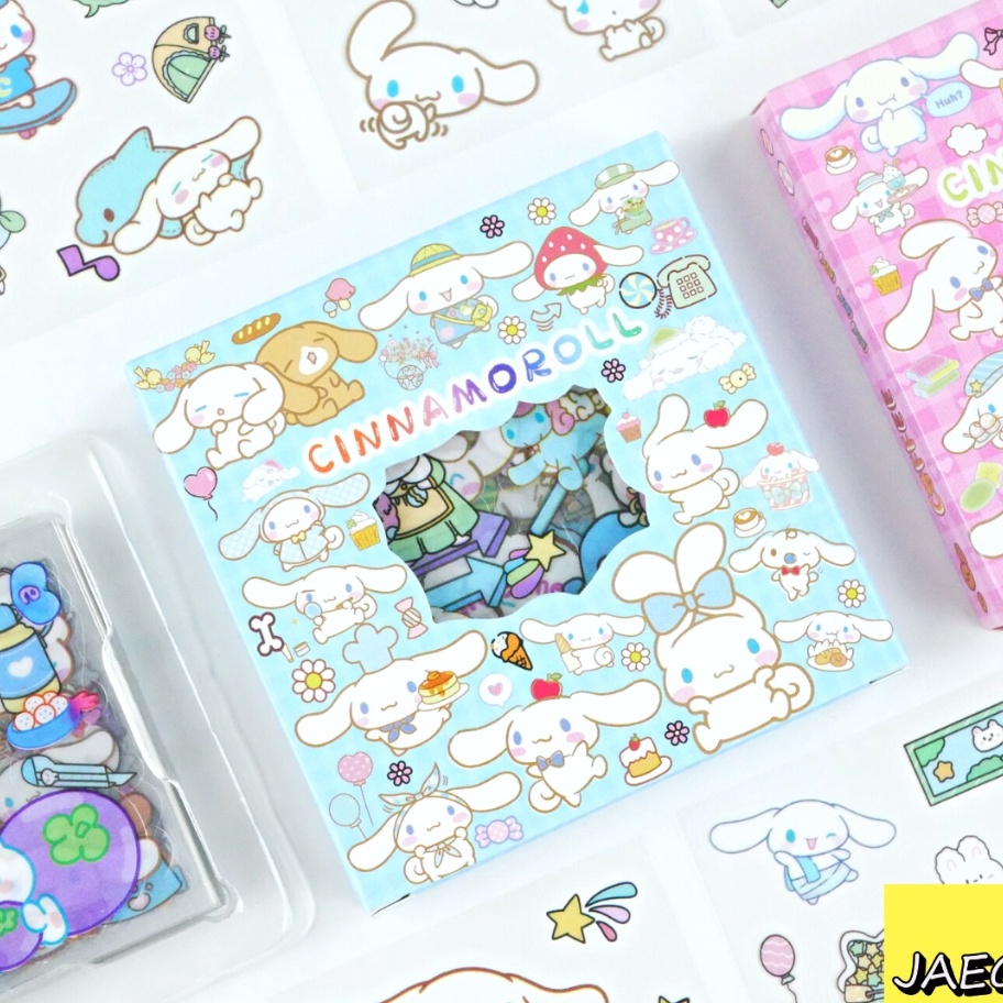 

Pasti Murah JAEGi - Premium Sticker Cinnamoroll Small Box Sanrio Momo isi 100 Pcs Aesthetic Waterproof Sticker Cute Anak Perempuan Stock Banyak