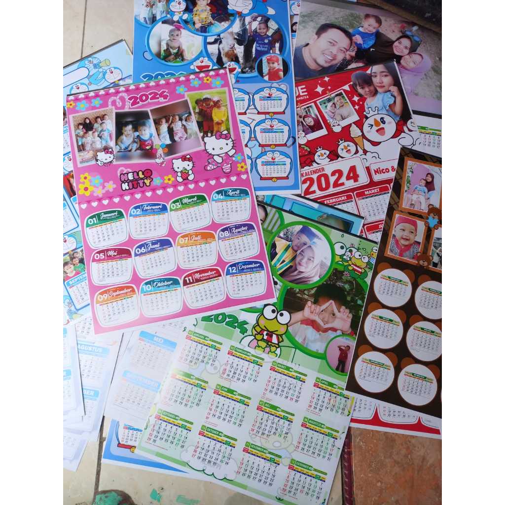 

Kalender 2024 custom foto berbagai macam tema