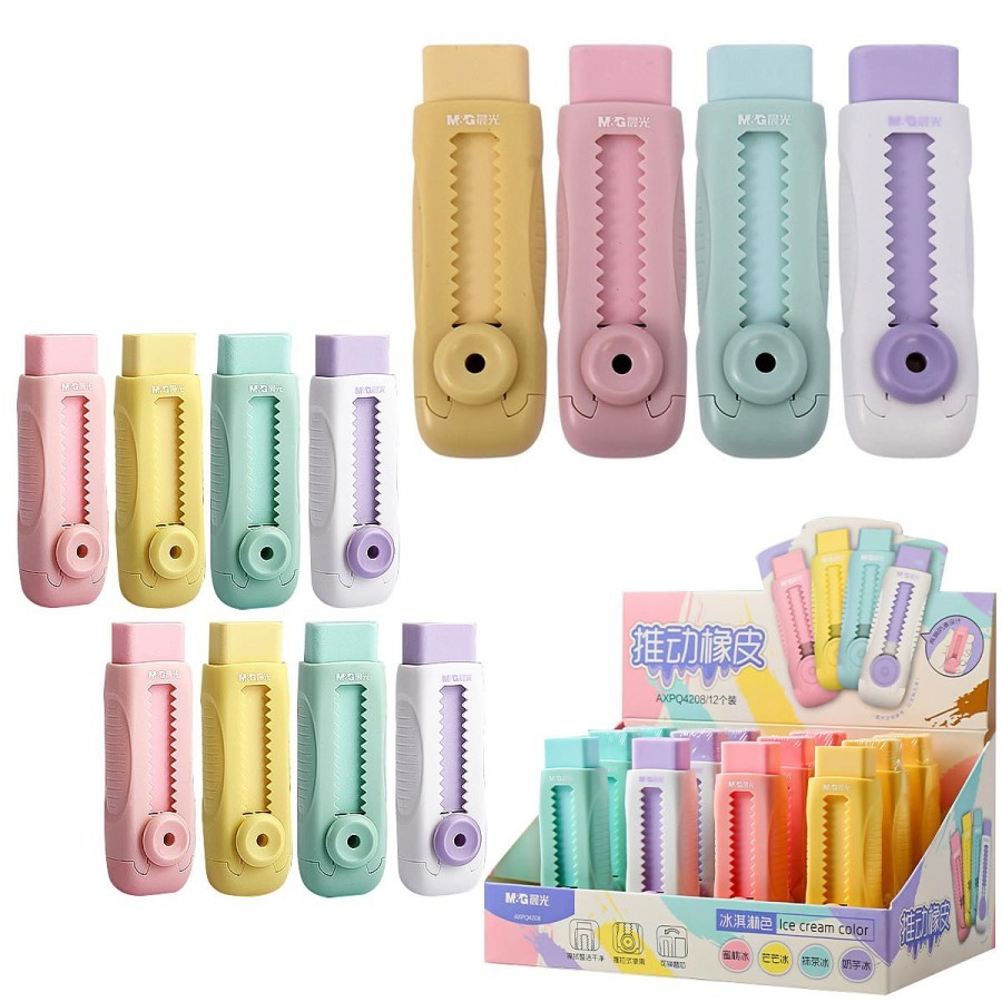 

Penghapus M&G Retractable Push Sliding Eraser