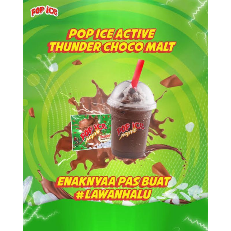 

Pop ice thunder chocomalt/ Milo/ Pop Ice rencengan