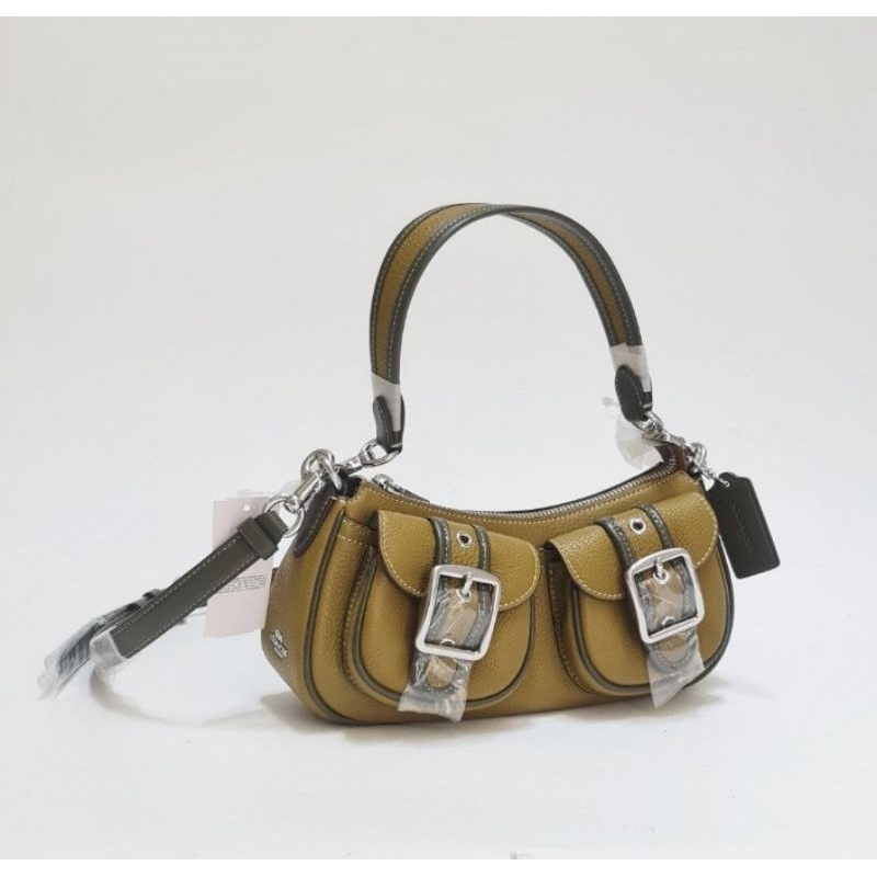 COACH ASHTON BAGUETTE SHOULDER BAG CITRON MULTI