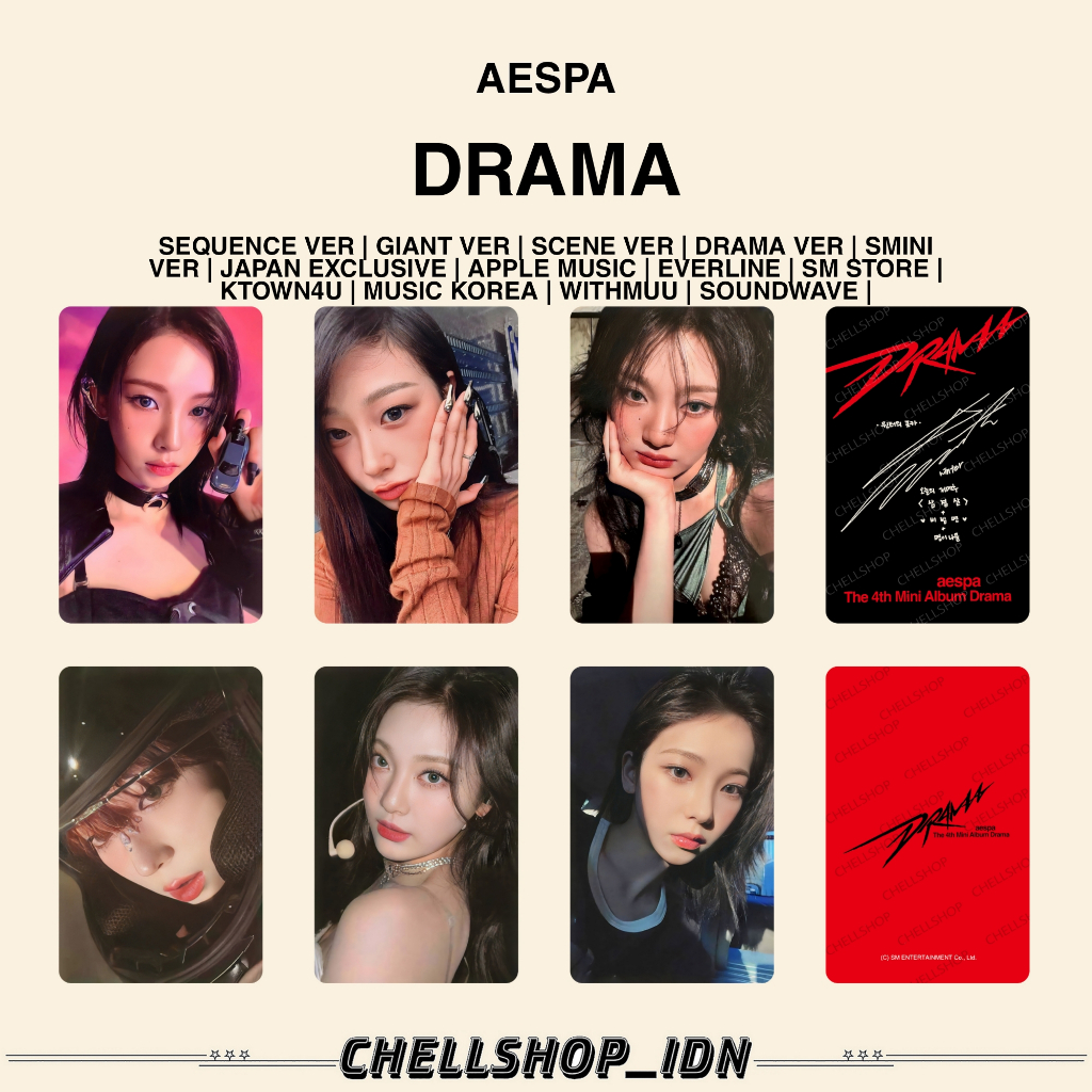 PHOTOCARD [AESPA] DRAMA