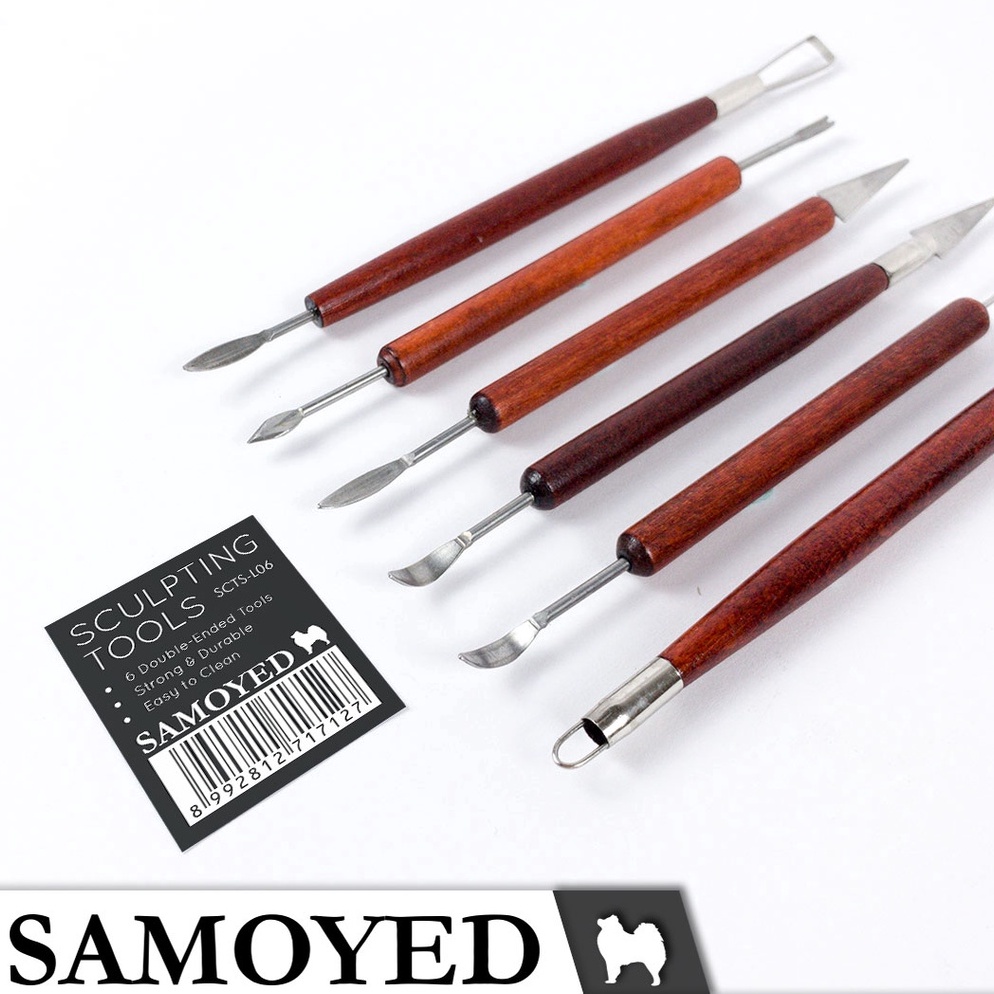 

➵ Alat Ukir / Pahat Seni Patung / Pot Tanah Liat Polimer / Keramik / Lilin / Dekorasi Kue / Pottery / Polymer / Ceramic Clay / Wax / Plaster / Cake Frosting Sculpting / Modeling / Carving Tools Samoyed SCTS-L06 51