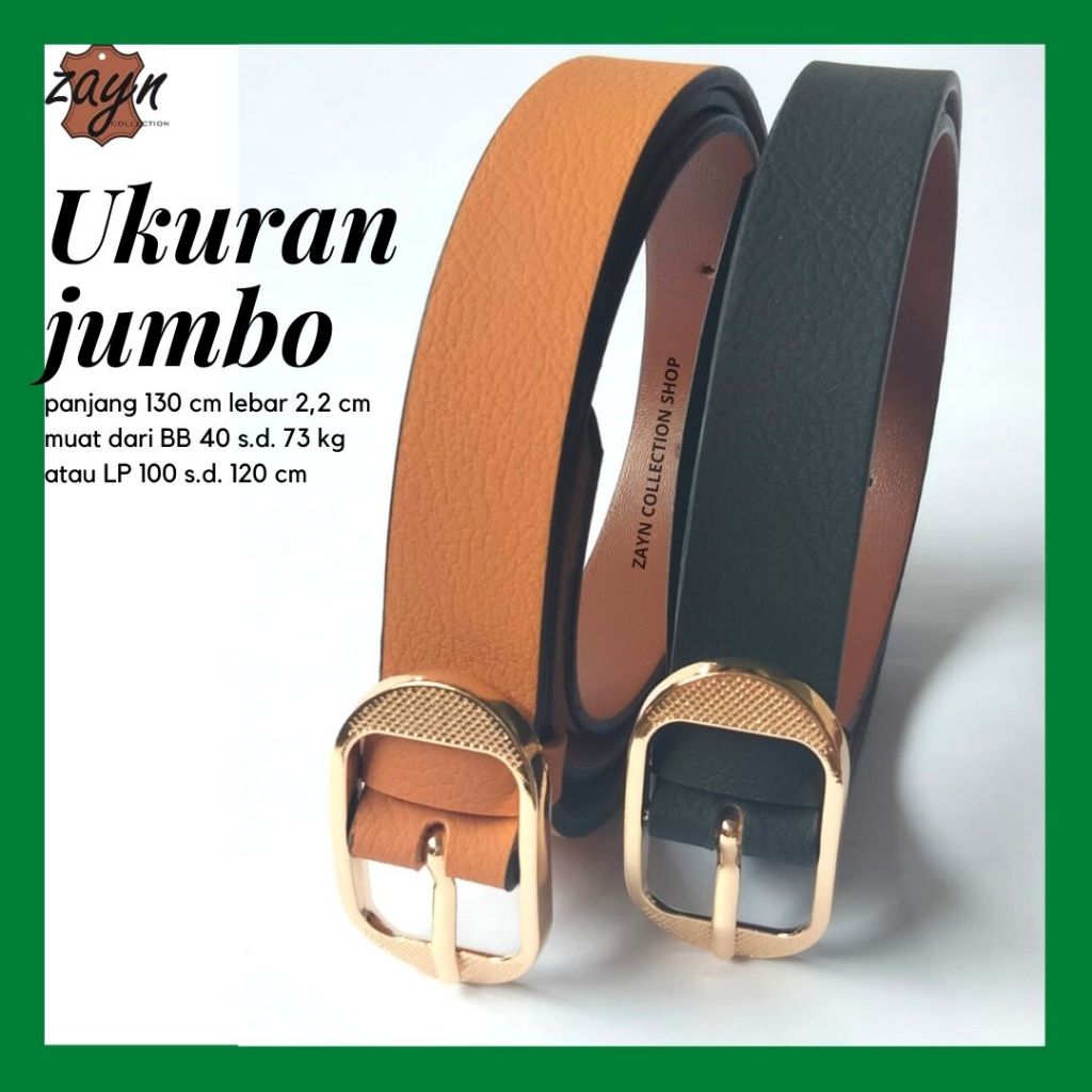 Ikat Pinggang Jumbo Wanita Gesper Cewek Ukuran Bigsize Belt Jumbo