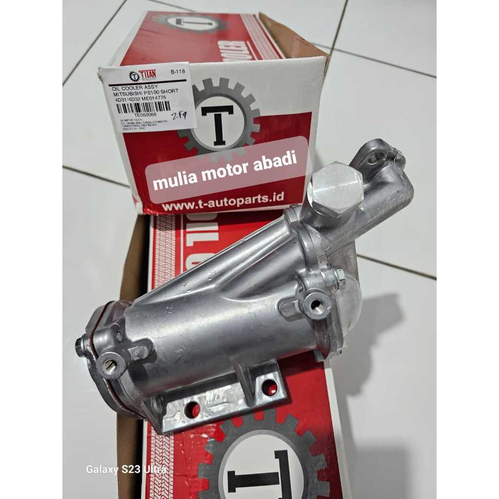 Oil cooler Mitsubishi ps100 4d31 merk titan