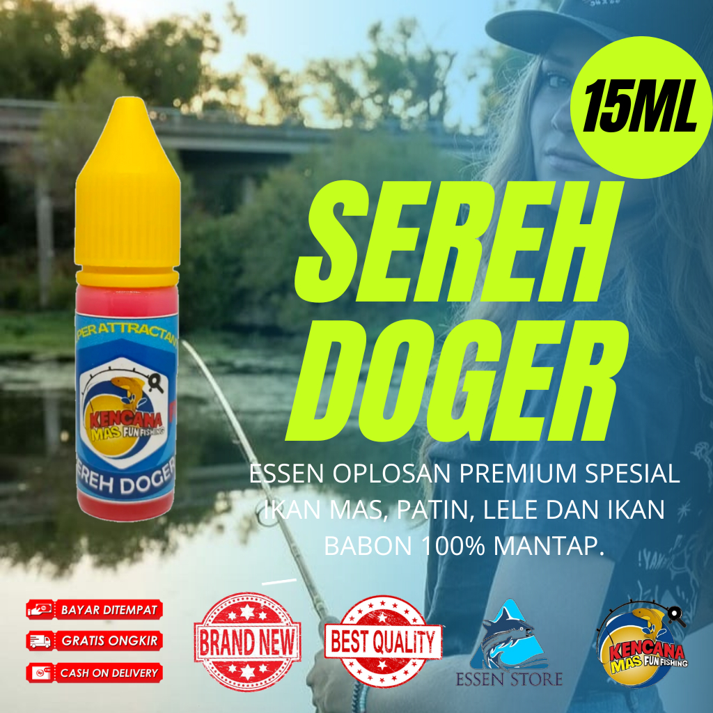 Essen Premium Oplosan Sereh Doger Mancing Ikan Mas Lele Patin Mas Babon