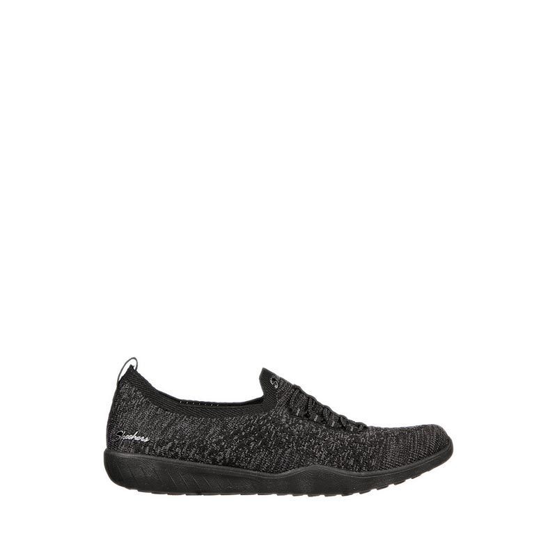 Skechers Newbury St Get Seen Women's Slip On Shoes - Black