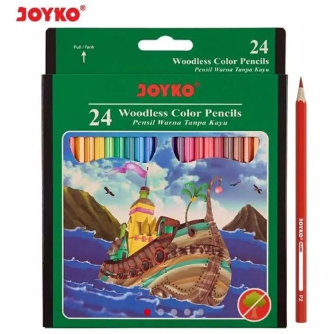 

Terb@tas [D] Joyko Pensil Warna 24 Warna Panjang CP-104 [254]