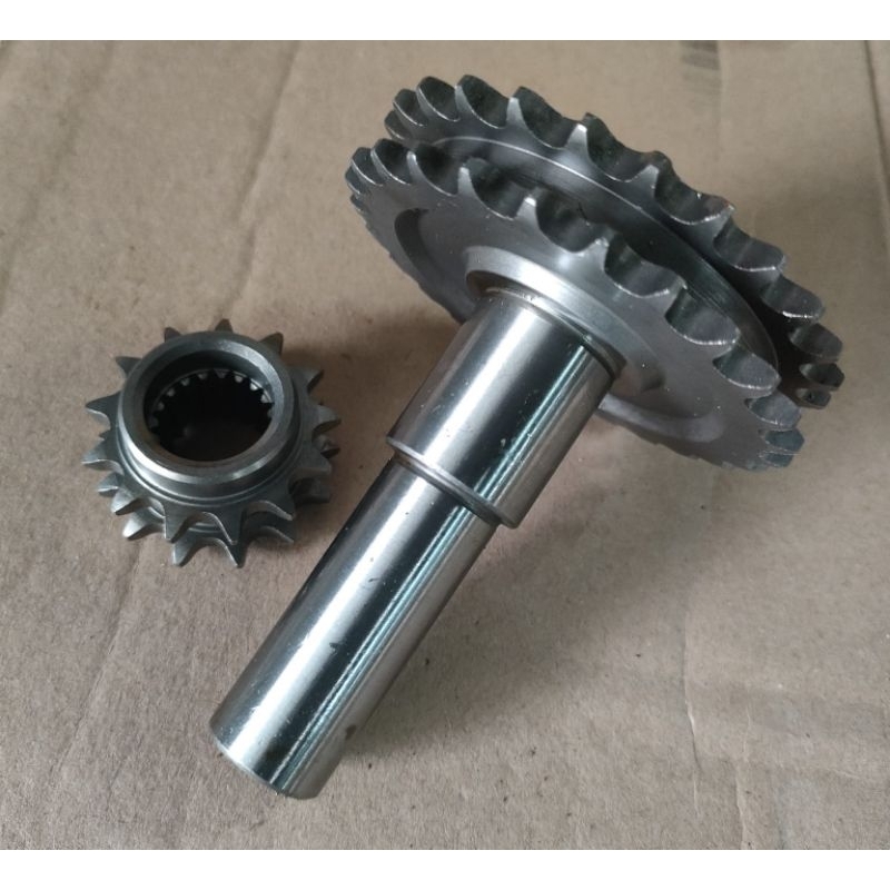 Gear Dudukan Rantai 2Tingkat Mesin Engine GX200 Putaran Lambat