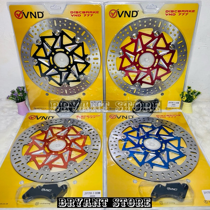 PIRINGAN DEPAN CAKRAM VND AK 66 300MM JUPITER Z MX F1ZR VEGA CNC FLOATING BRAKE DISK DISC DISCBRAKE DISKBRAKE 300 MM FIZR FIRZ LUBANG BAUT 4 AK66 JUPITERZ JUPITERMX