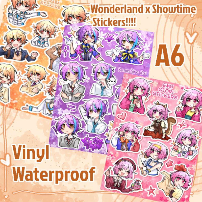 

Wonderland x Showtime stickers Vinyl