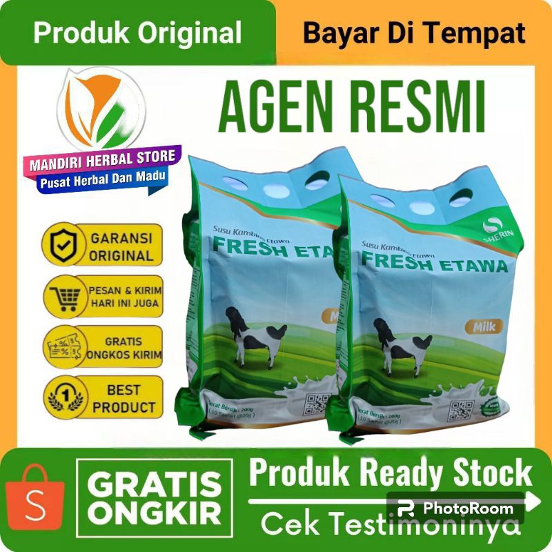 

Sherin Fresh Etawa Sherin Susu Kambing Etawa Isi 10 Saset