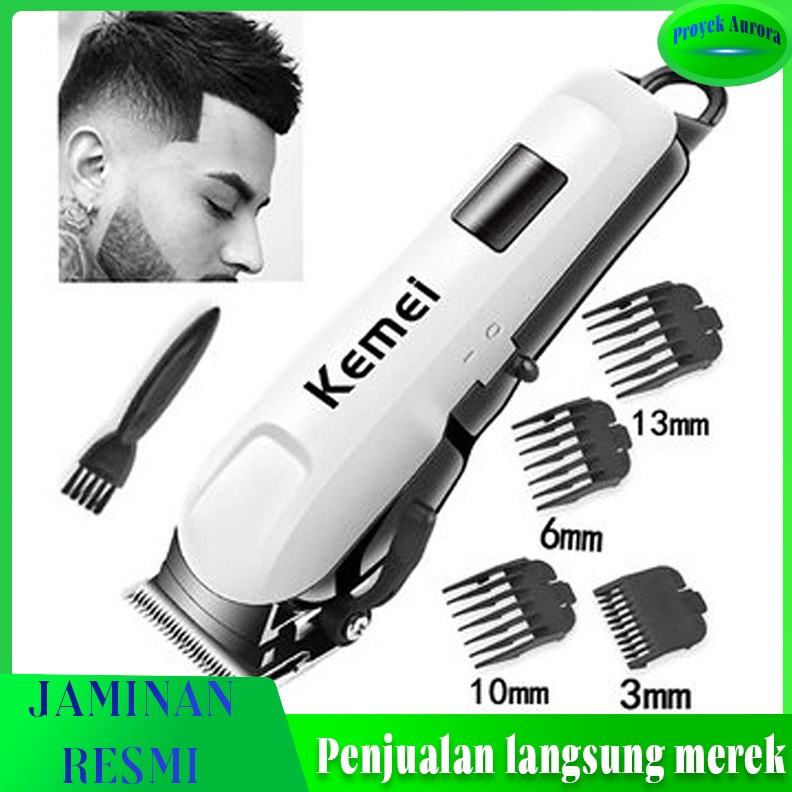Terbaik (COD,dikirim dr jakarta, ready stock)Hair Clipper KEMEI KM-809B Mesin Cukur Rambut Rechargea