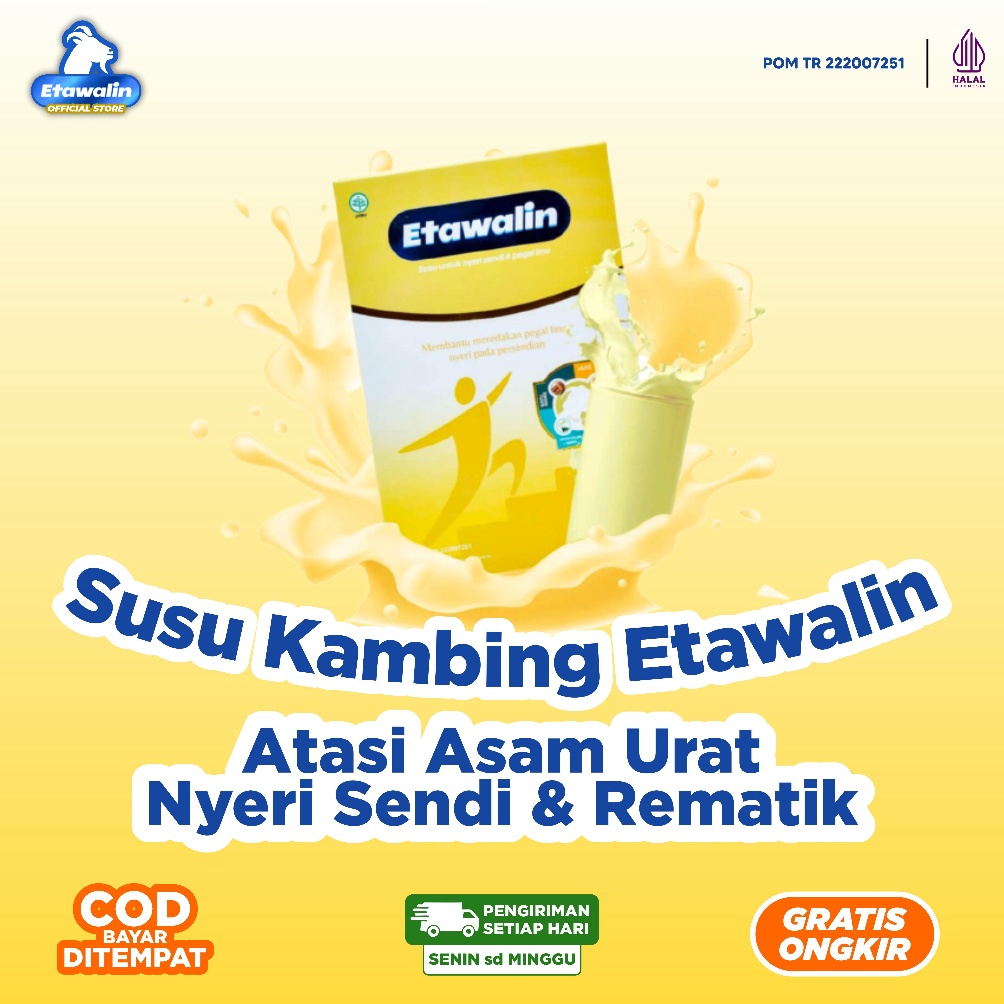 

Re4dy Etawalin Susu Tulang Solusi Asam Urat Nyeri Sendi Rematik Original [12]