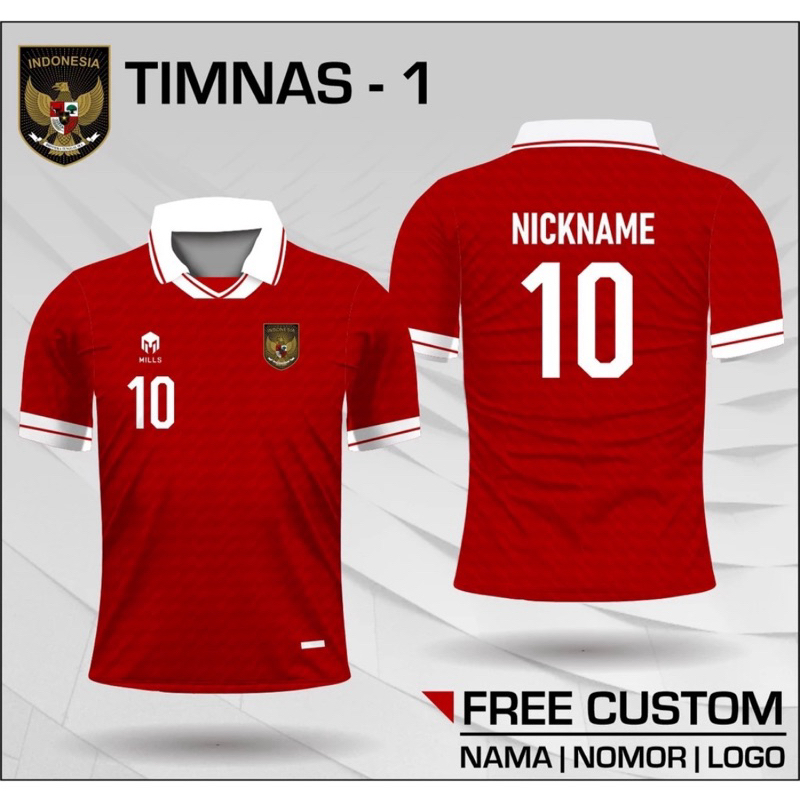 baju bola timnas indonesia u 20 jersey kerah piala asia 2023 kaos piala dunia 2023 sepak bola