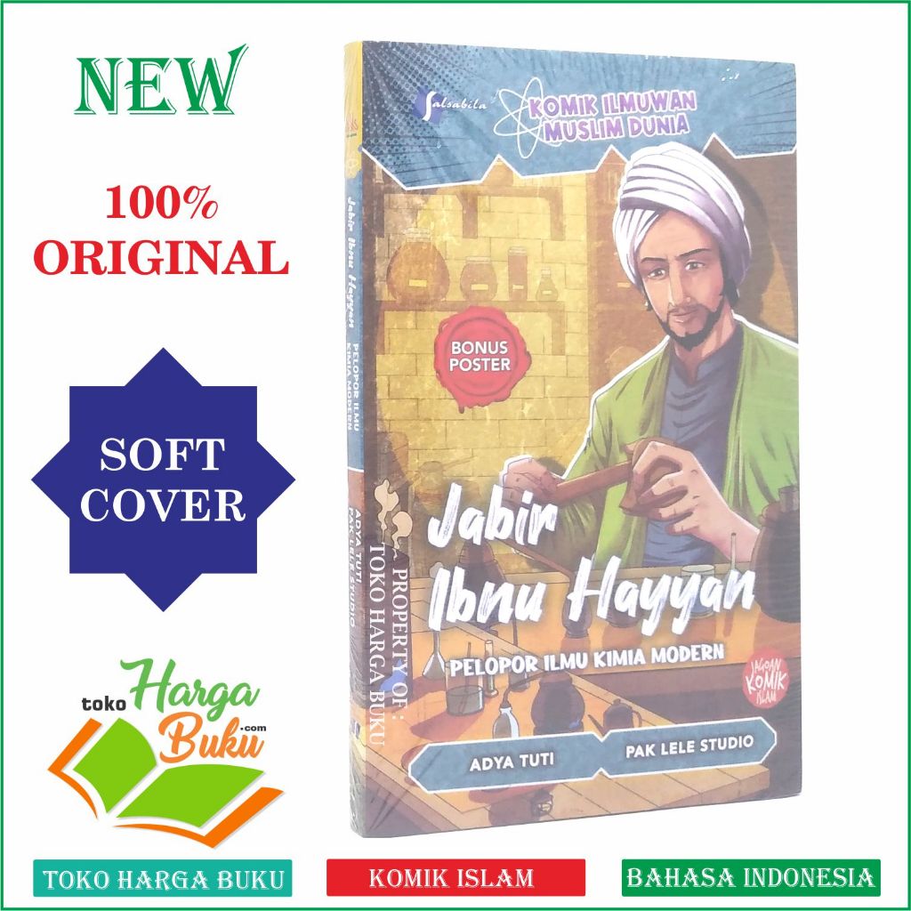 Foto Komik JABIR IBNU HAYYAN Pelopor Ilmu Kimia Modern Ilmuwan Muslim Dunia Buku Anak Penerbit Salsabila