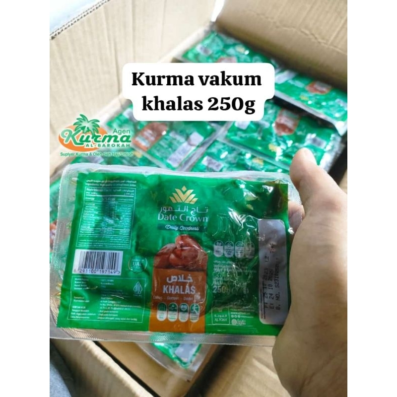 

Kurma Vakum Basah Khalas Termo Date Crown 250g