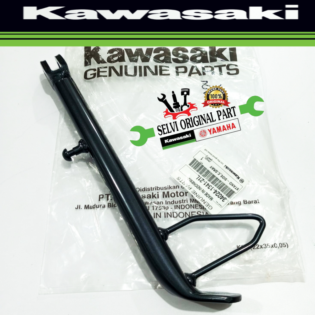 STANDAR SAMPING CAGAK SAMPING NINJA RR OLD ZX150 GRAY KAWASAKI ORIGINAL