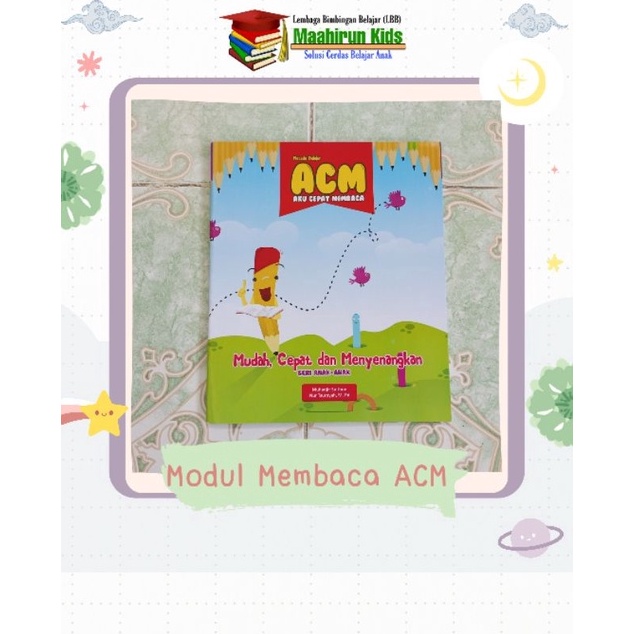 Original Buku Metode Aku Cepat Membaca (ACM) Latin untuk Belajar Anak PAUD TK SD/MI Satuan dan Grosi