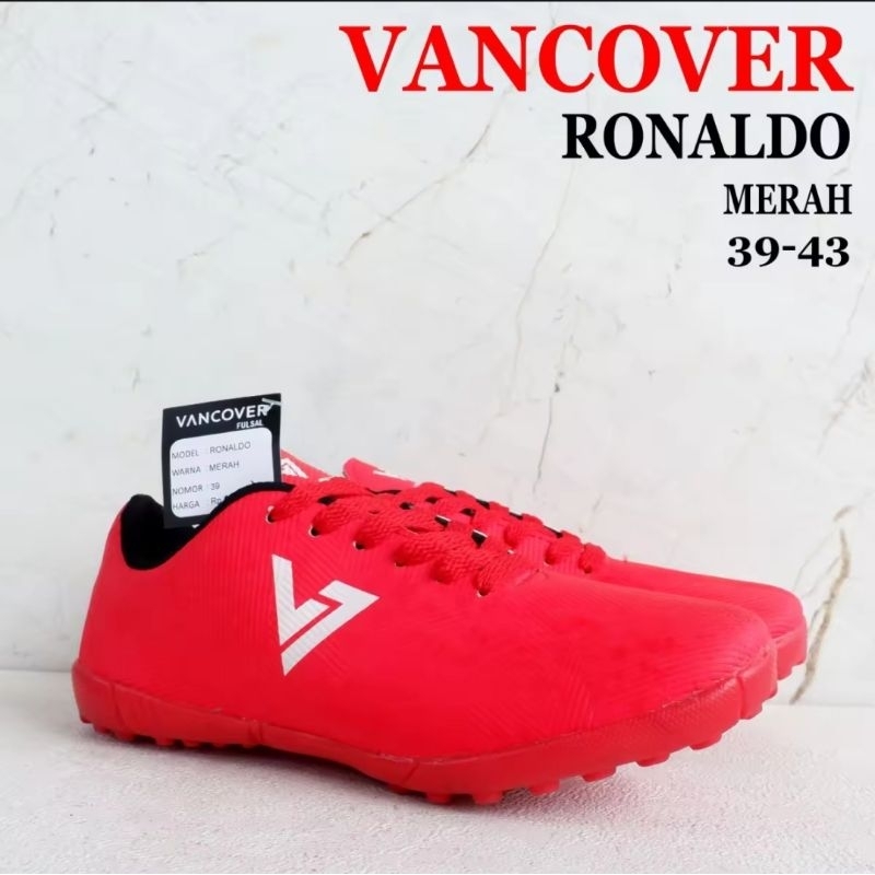 Sepatu VANCOVER Size 39-43 - RONALDO - MESSI - ACCELERATOR - Sepatu Futsal Laki-laki - Sepatu Bola P