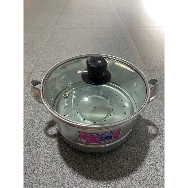 TERBARU PANCI KUKUSAN ALUMINIUM KORAN *TUTUP KACA* / PANCI SABLUKAN ALUMINIUM KORAN / PANCI SAYUR