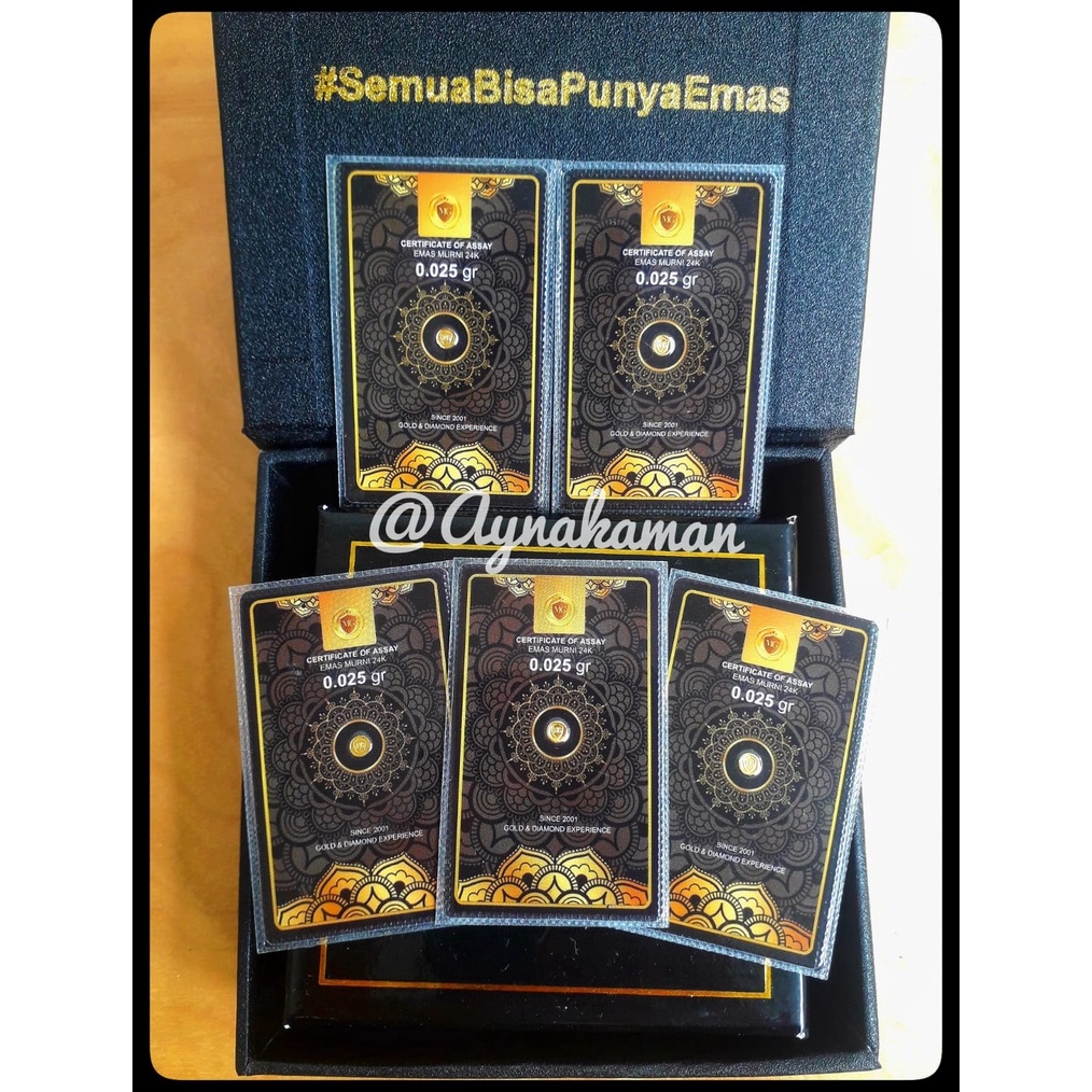 12.12 Brand MiniGold Emas 0.025 Gram 24 Karat serbuuu 