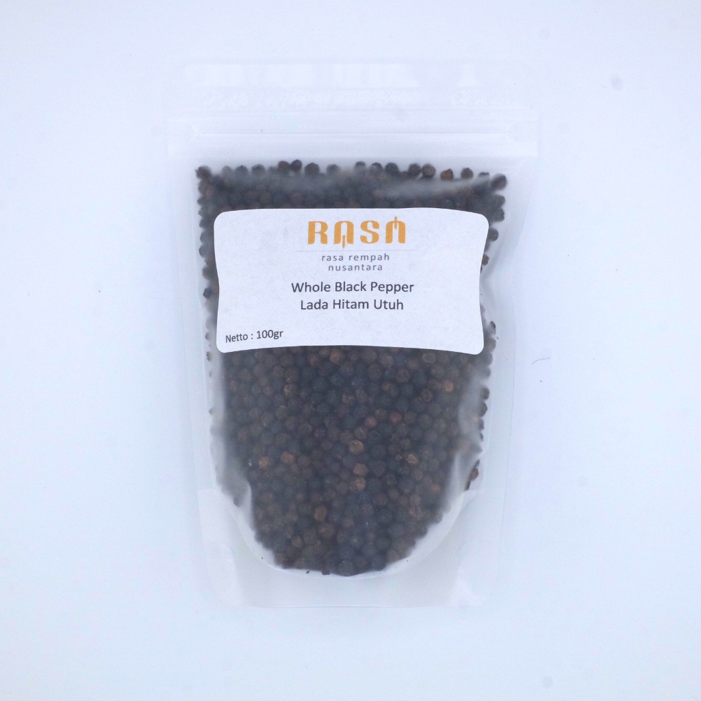 

RASA Rempah Nusantara - Whole Blackpepper / Whitepepper - Lada Hitam / Lada Putih - Botol 50gr - 1kg