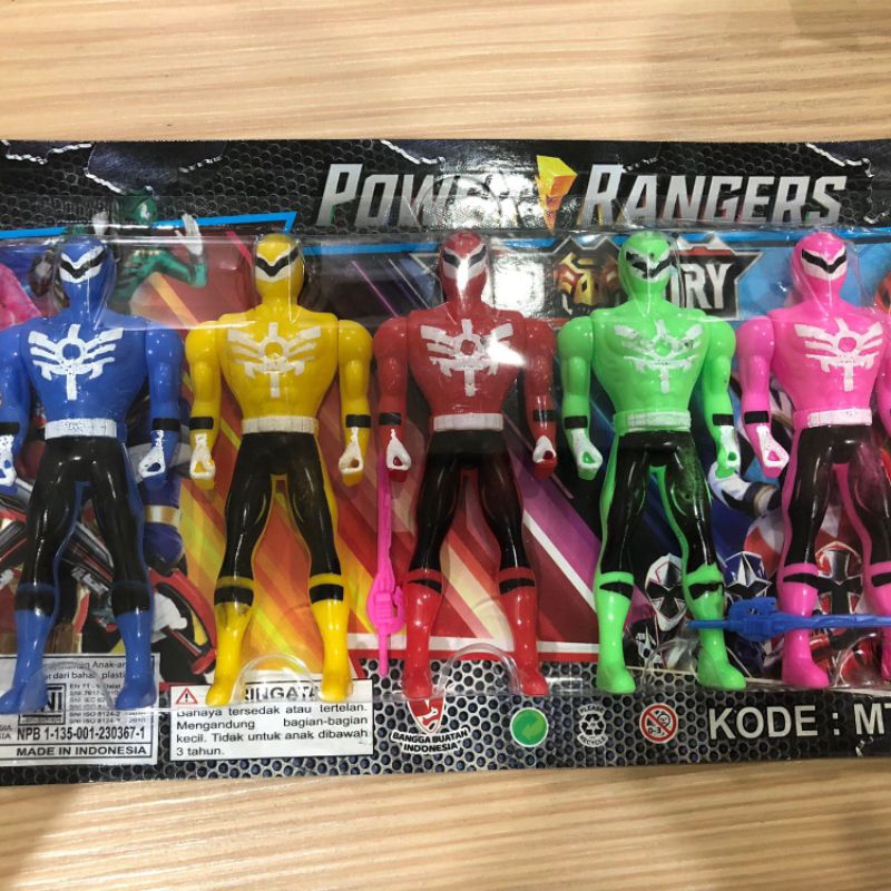 Mainan Figure Power Rangers set