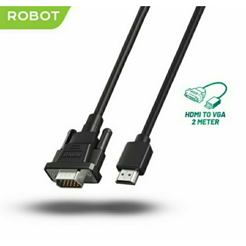 Kabel HDMI To VGA Male To Male Robot RHVC02