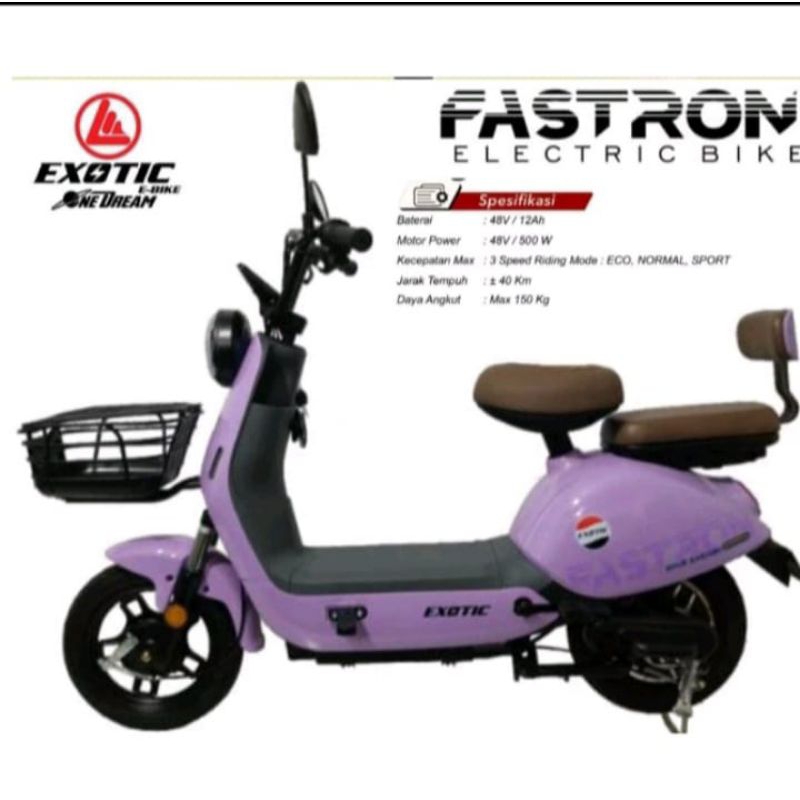 SEPEDA LISTRIK EXOTIC FASTRON BY PASIFIC