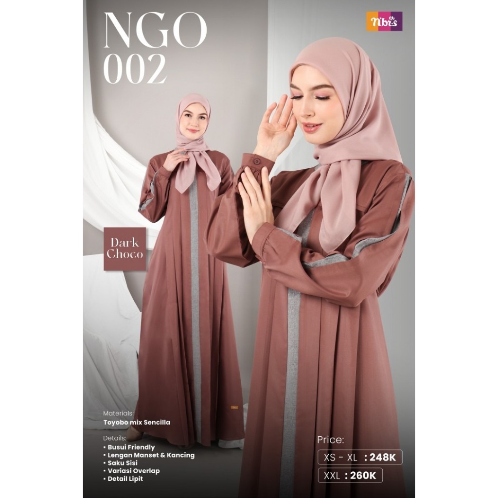 GAMIS NIBRAS NGO 002 GAMIS TOYOBO BY NIBRAS