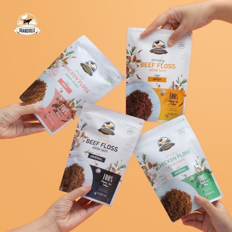 

Grandville Abon Sapi / Ayam Non MSG - Abon MPASI Anak