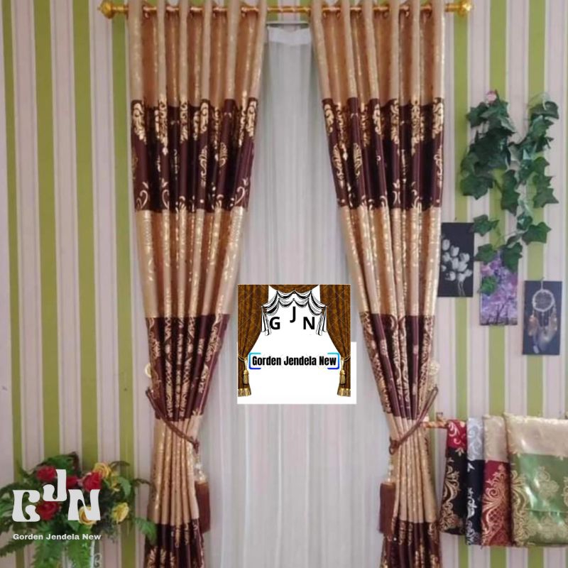 Gorden Pintu Gorden Jendela Gorden Motif PRINEMAS Gorden Blackout Gorden tebal Gorden minimalis Gord