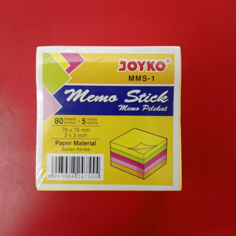 

Memo stick JOYKO MMS-1 || 5 Warna - 80 lembar/warna