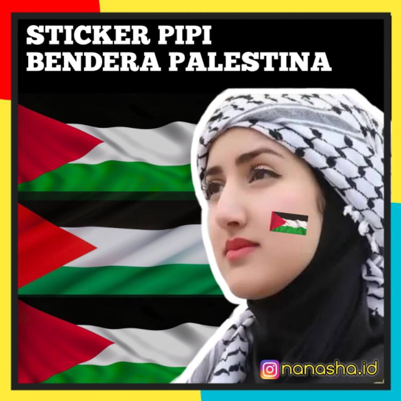 

NANASHA - STICKER STIKER TEMPELAN AKSESORIS PIPI BENDERA PALESTINA INDONESIA TERLARIS