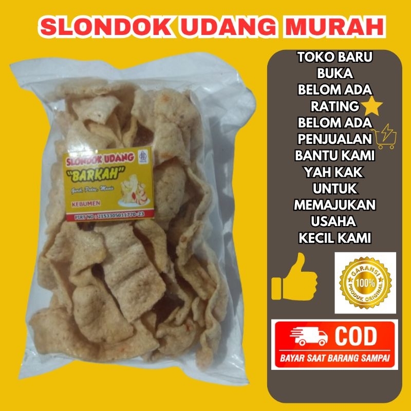 

Slondok Selondok udang / kerupuk slondok pedas manis, Snack makanan ringan cemilan enak Slondok original